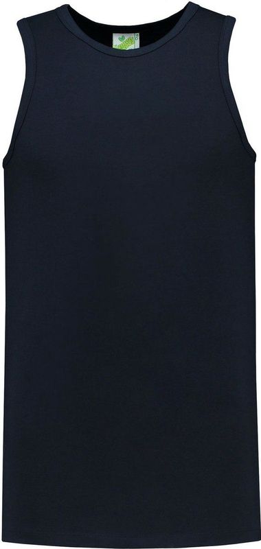 Lemon & Soda Sport Singlet - Donkerblauw - Mouwloos Shirtje - Katoen/Elastaan - Ademend