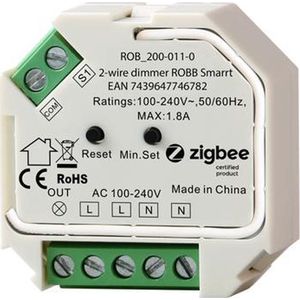 ROBB SMARRT - Zigbee Dimmer Pro - Smart LED Dimmer - 400 Watt - Fase Afsnijding