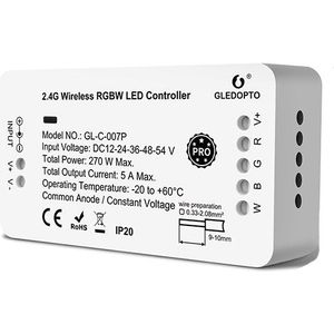 Zigbee led strip controller RGB(W) | Werkt met Philips Hue | Gledopto
