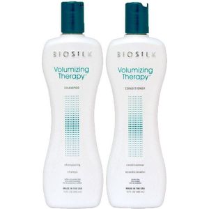 Biosilk - Volumizing Therapy Set - Crèmespoeling - UV-Bescherming - Gluten-, Sulfaat- en Parabeenvrij