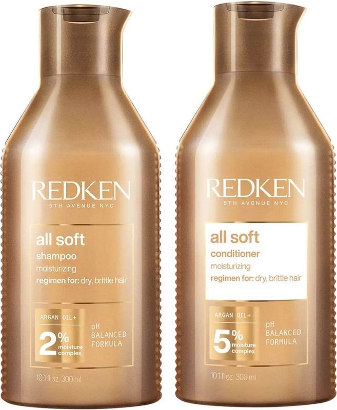 Redken - All Soft Argan Oil Set - 2x300ml - Haarolie