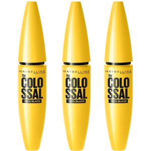 Maybelline - Volume Express Colossal - Mascara - Zwart - 3 Stuks