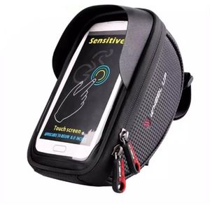 Smartphone fiets stuurtas|telefoonhouder|mobielhouder fiets|waterproof fietstasje|stuur fietstas| |6.0 inch