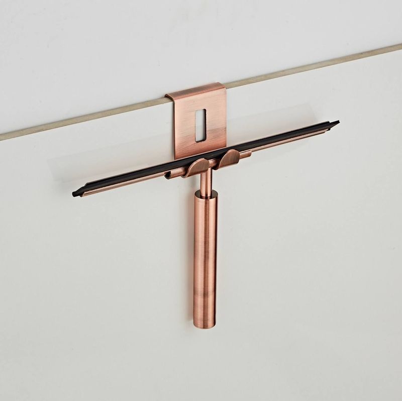 Saniclear - Copper - Badkamer Wisser - Geborsteld Koper - 25 cm - Met Houder