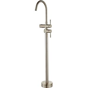 Saniclear Exclusive vrijstaande badkraan z. handdouche z. doucheslang RVS