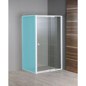 Aqualine Amica douchedeur 104 - 122cm stelbaar wit