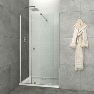 Badstuber Flat schuif douchedeur 100x195cm 8mm glas anti-kalk