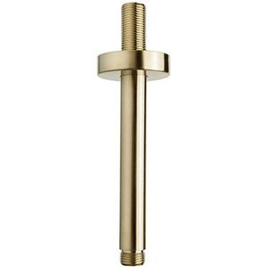 Mueller Gold douchearm plafondbevestiging 15cm geborsteld messing