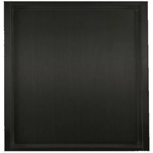 Mueller inbouwnis mat zwart 30x30x7cm RVS
