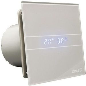 Cata E-100 GSTH badkamer ventilator met timer & vochtsensor 4W/8W Ø100mm zilver