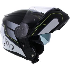 Vito Furio 2 systeem helm mat zwart geel S motor scooter brommer