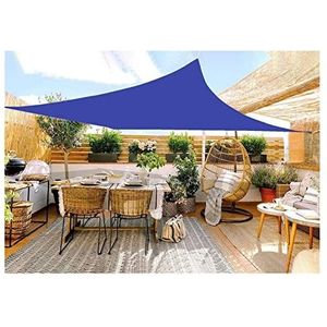 Zonnezeil Zonnescherm Zeil Rechthoek Luifel Waterdicht, 98% UV Blok Zonnezeilen voor Outdoor Patio Tuin Yard Achtertuin (Color : Blue, Size : 2x2.5m)