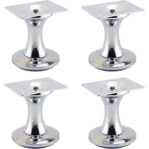 Dining Table Legs Furniture Legs Solid Wood Furniture Feet, Tapered Sofa Replacement Legs, with Mounting Screws-4 Pieces (Color : Oblique Cone, Size : 8cm) (Color : Oblique Cone) (Color : Oblique Con
