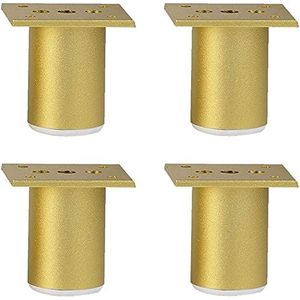 Dining Table Legs Furniture Legs Round Adjustable Cabinet Table Legs, Can Load 400kg, Sofa Kitchen Support Legs-4 Pieces, Bronze (Size : 10cm)