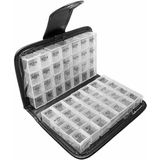 Wekelijkse pillen organizer,dosette box, 14 dagen 4 compartimenten 14 dagen ochtend middag avond grote medicijndoos wekelijkse dispenser for het bewaren van tabletten for medicijnen, vitamines, visoli