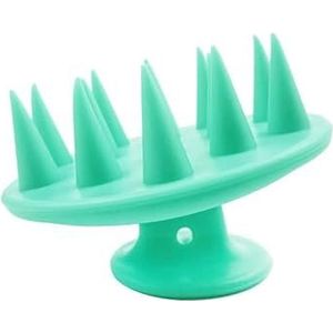 Shampoo borstel,Massage borstel, Shampoo Opzetborstel Shampoo Kam Hoofdhuid Massage Tool Gezondheid Styling Tool Siliconen Draagbare Shampoo Borstel (Kleur: 4) (Color : A light Green)