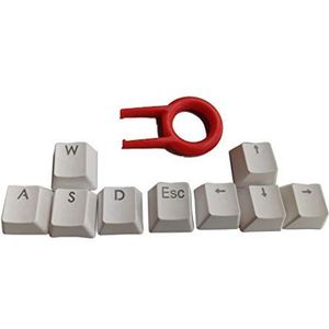 Kcnsieou 9 Sleutels PBT Backlit Keycaps WASD/ESC/Richting met Zeer belangrijke GLB-trekker voor MX-Schakelaar