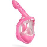 Atlantis Full Face Mask Crocodile - Snorkelmasker - Kinderen - Roze