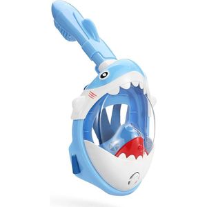 Atlantis Full Face Kids Duikbril Kinderen Shark Blue 6-12 jaar