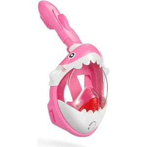 Atlantis Full Face Mask Shark - Snorkelmasker - Kinderen - Roze