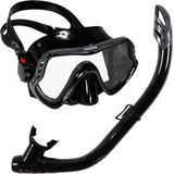 Atlantis Samana Pro Combo - Snorkelset - Volwassenen - Zwart/Grijs