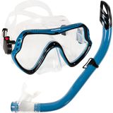 Atlantis Samana Pro Combo - Snorkelset - Volwassenen - Zwart/Petrol Blauw