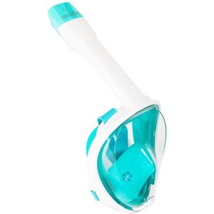 Atlantis Full Face Snorkelmasker Duikbril White/Turquoise S/M