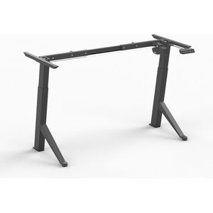 Worktrainer - YDesk - Zit sta bureau - Alleen frame - Memory display - Zwart