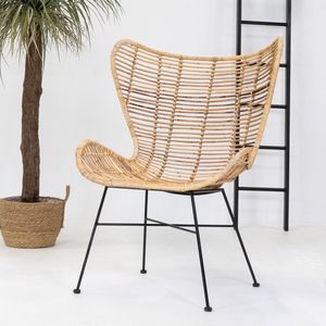 Egg Chair Rotan Naturel - Rotan/Bamboe - Giga Meubel