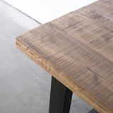 Eettafel Barn Mangohout 160cm - Giga Meubel