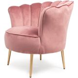 Fauteuil Jada Velvet Roze - Giga Meubel