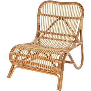 Rotan Loungestoel Naturel - Ligstoel - 71x65x78cm - Giga Meubel