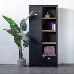 Giga Meubel - Lifestyle Lockerkast Klein Zwart