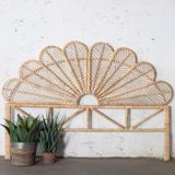 Rotan Hoofdbord Laure 160cm Naturel - Rotan - Giga Meubel