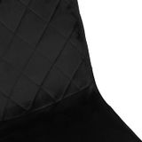 Eetkamerstoel Zwart Set van 2 - Metaal & Stof - Zithoogte 47.5cm - Stoel Yez - Giga Meubel