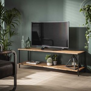 GM Tv-meubel Edge - Acaciahout/Metaal - 45x150cm