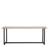 Eettafel Boris 210cm - Hout/Acaciahout/Metaal - Giga Meubel