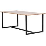 Eettafel Boris 210cm - Hout/Acaciahout/Metaal - Giga Meubel