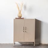 Kast Locker Pip Taupe Taupe - Metaal - Giga Meubel - 110x85cm