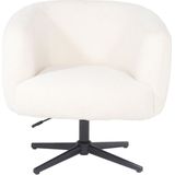 Fauteuil Teddy Wit - 78x78x71cm - Giga Meubel