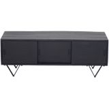 Tv-meubel Ubud Zwart 120cm - Mangohout/Metaal - Giga Meubel