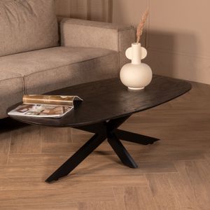 Giga Meubel - Salontafel Jordan Zwart Deens Ovaal 130cm