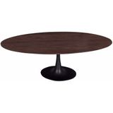 Eettafel Ziggy Bruin Ovaal 200cm O-poot - Mangohout - Giga Meubel