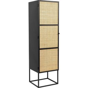 GM Kast Guuji Hoog 1-Deurs Naturel - Hout - 145x40cm