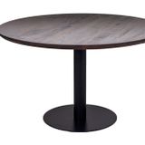 Giga Meubel - Eettafel Rond - Bruin - �130cm - Eettafel Parijs