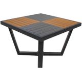 Tuinset Joshua Aluminium Antraciet 4-Delig - Aluminium/Polywood - Giga Meubel