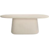 Eettafel Romy Beige Ovaal 240cm - Beton Ciré/MDF - Giga Meubel
