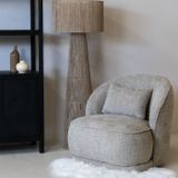 Fauteuil Marianne Bouclé Taupe Taupe - Bouclé - Giga Meubel