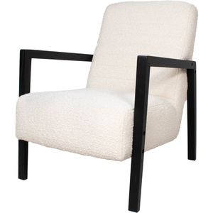 Fauteuil Maron Bouclé Beige - Bouclé - Giga Meubel