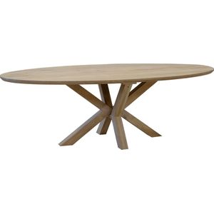 Eettafel Onno Naturel Ovaal 300cm - Giga Meubel